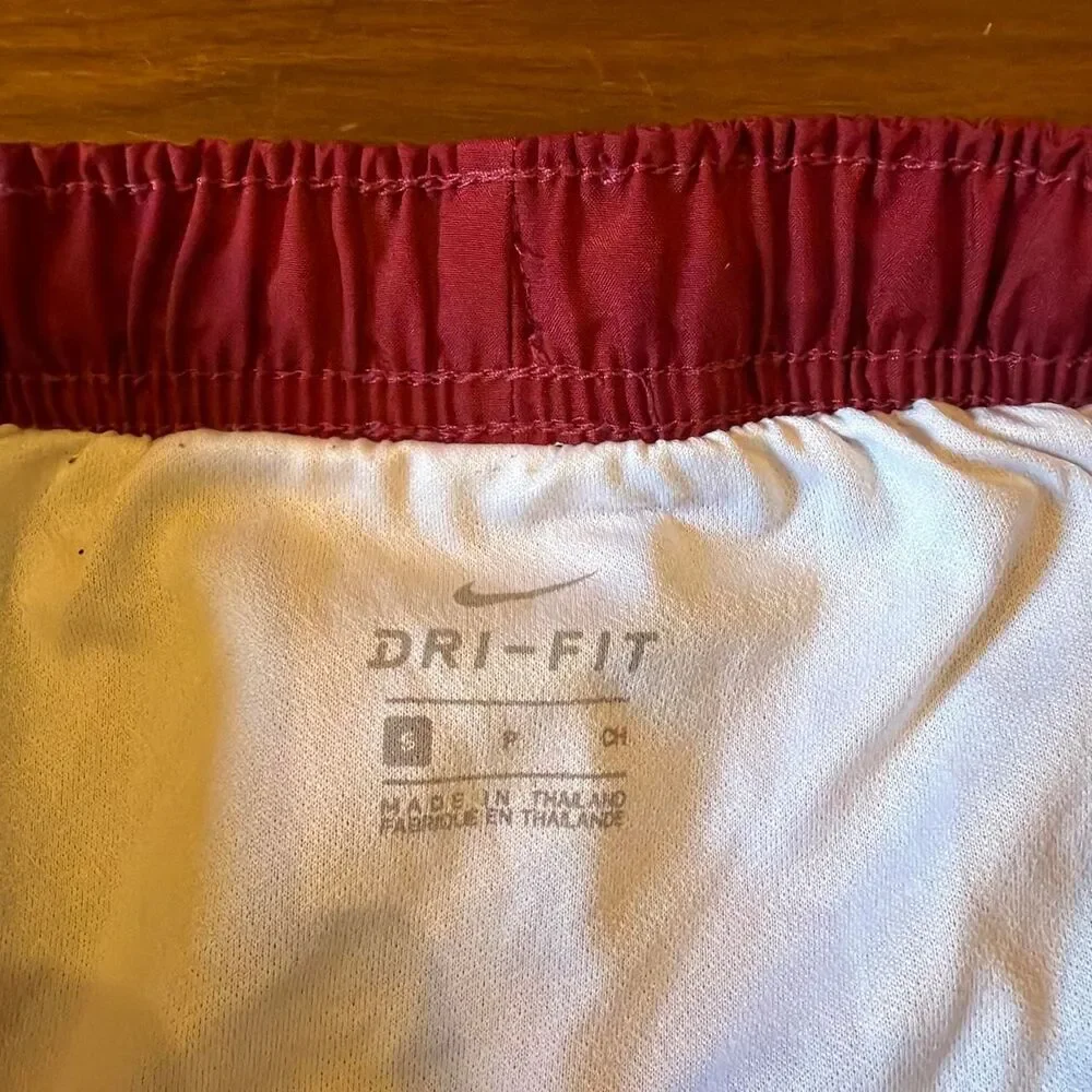 Nike Women's Red and Burgundy Shorts